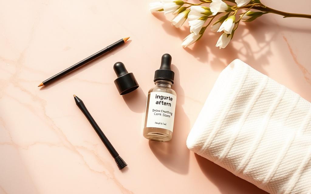 Brow brush and tint after care kit
