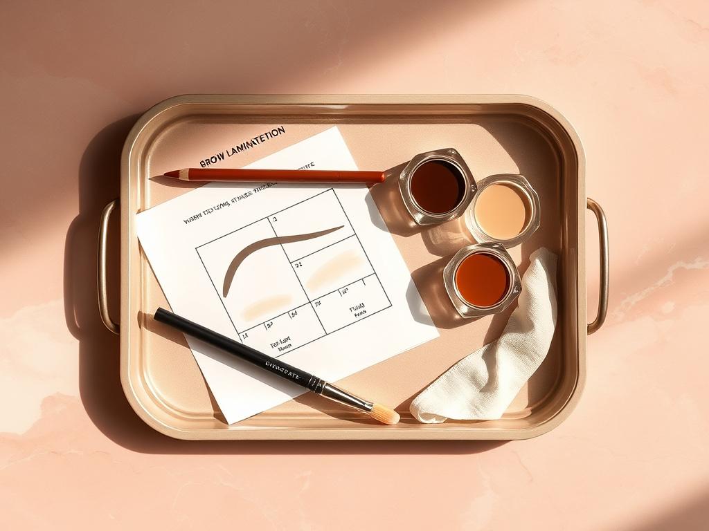 Brow Lamination & Shaping session at Xenoblox